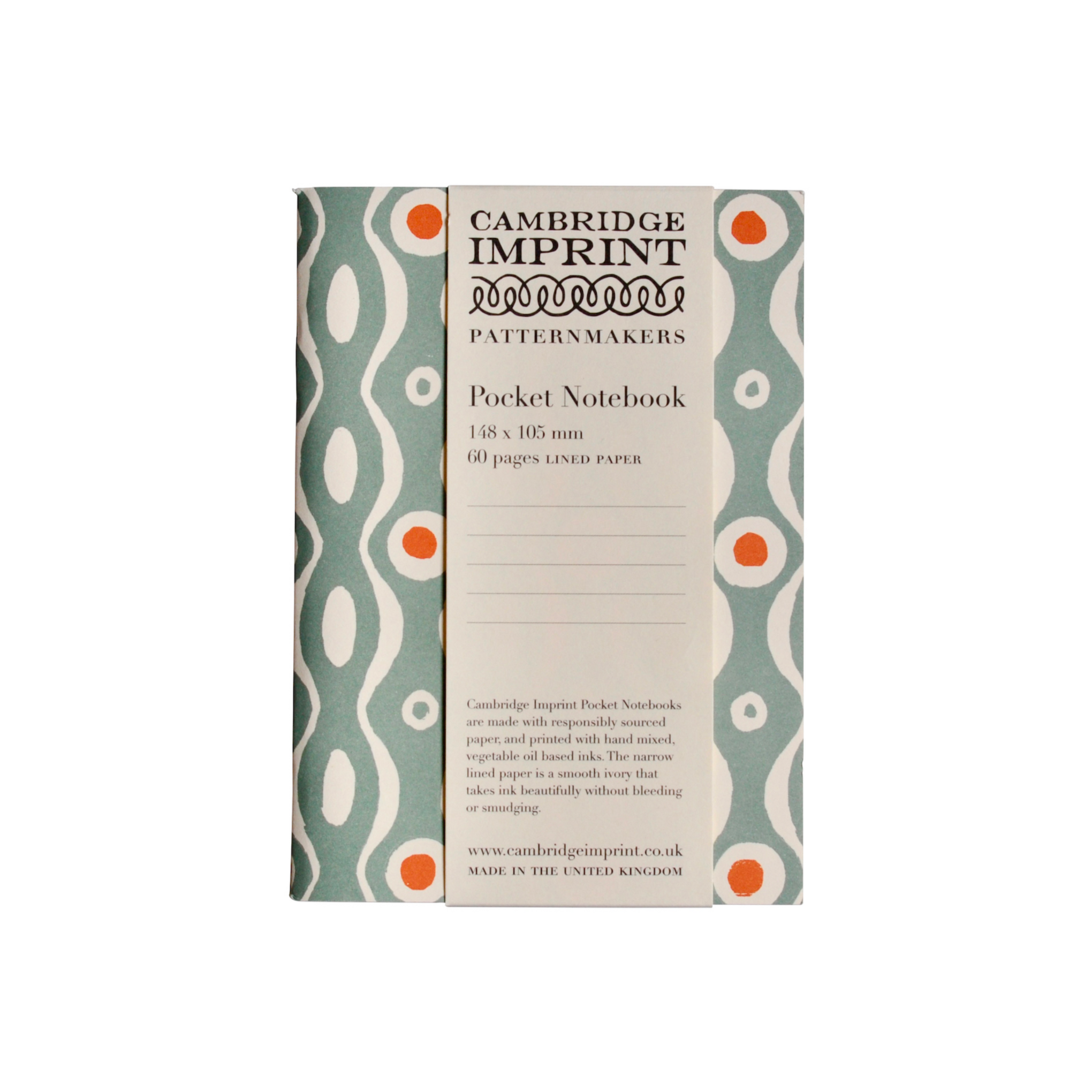 Pocket Notebook Persephone Teal - Lined